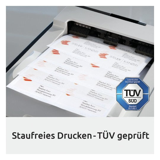 Avery Zweckform – Etiketten A4 49 × 25 mm – Papier, weiss – permanent haftend – Laser/Inkjet – 100 Blätter