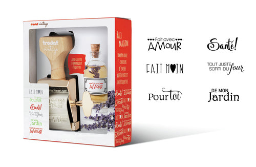 Trodat Motivstempel Vintage – Motiv: Fait maison, Französisch