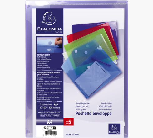 Exacompta Sammelmappe für A4, Kunststoff, gemischt