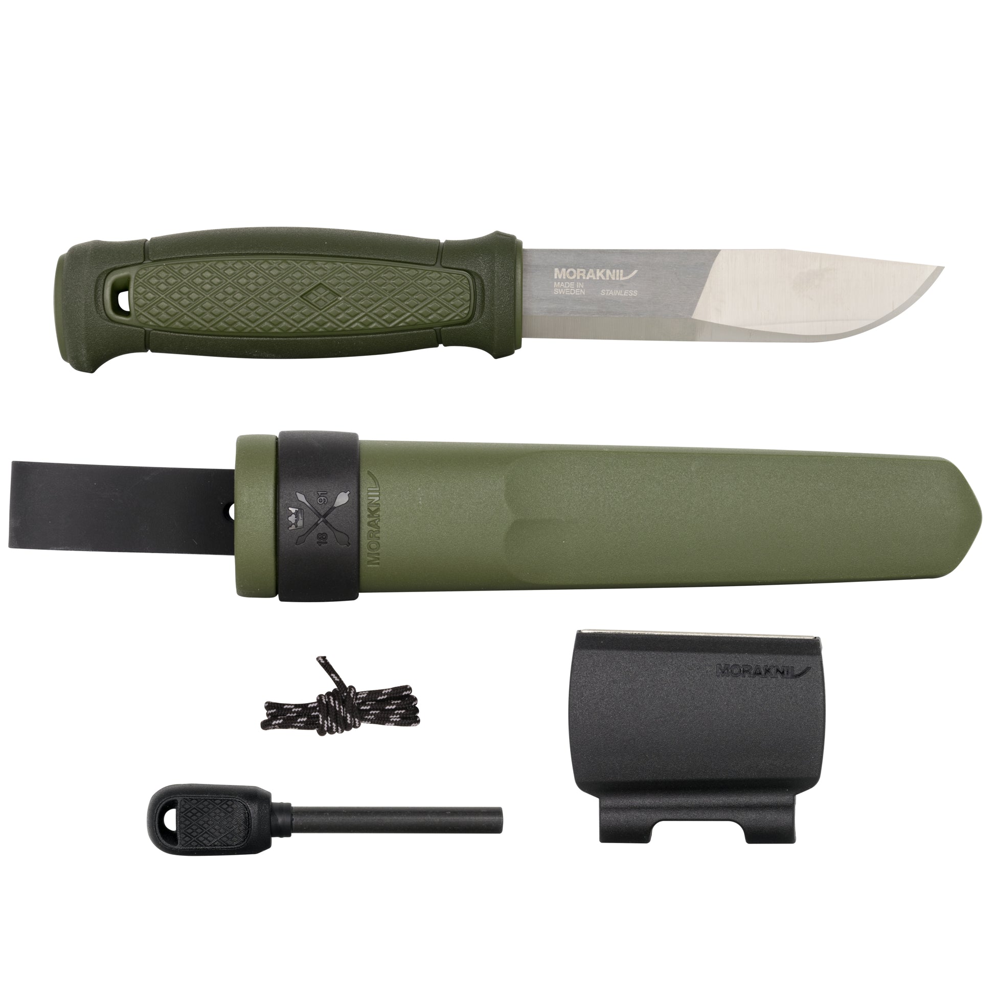 Morakniv Garberg Survival Kit (S) – Outdoormesser Klingenlänge 109 mm, Edelstahl, TPE-Griff, inkl. Scheide