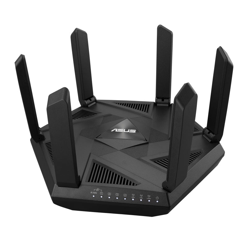 ASUS RT-AXE7800 Tischrouter – Wi-Fi 6E, Ethernet – Netzstrom 110–240 V
