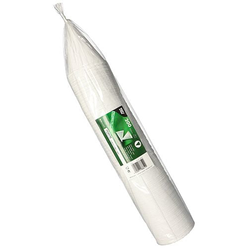 Papstar Spitzbecher, Bagasse (Zuckerrohr) – 1,5 dl, Ø 8,5 cm, weiss – 200 Stk.