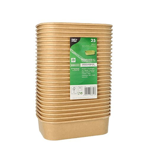 Papstar Becher, Papier/Karton – 5 dl Braun – FSC – 25 Stk.