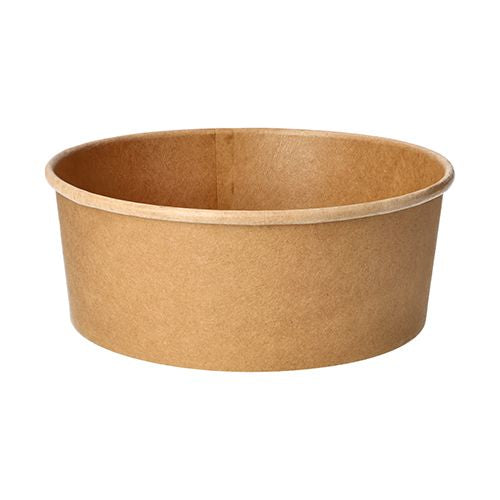 Papstar Schale, Papier, PLA-beschichtet, rund – 1,3 l, Ø 18,4 cm, braun – FSC – 50 Stk.