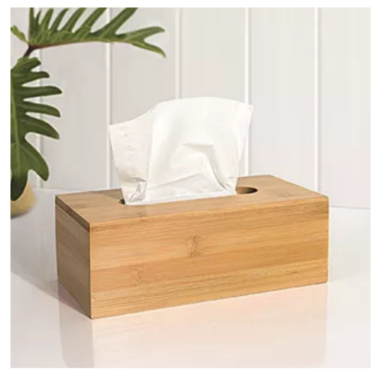 Diaqua Kosmetiktuch-Spender – 25×13×9 cm, Bambus, freistehend, Holz