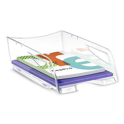 CepPro Maxi – Briefkorb für Letter, Polystyrol (PS), transparent, 386 × 115 × 270 mm