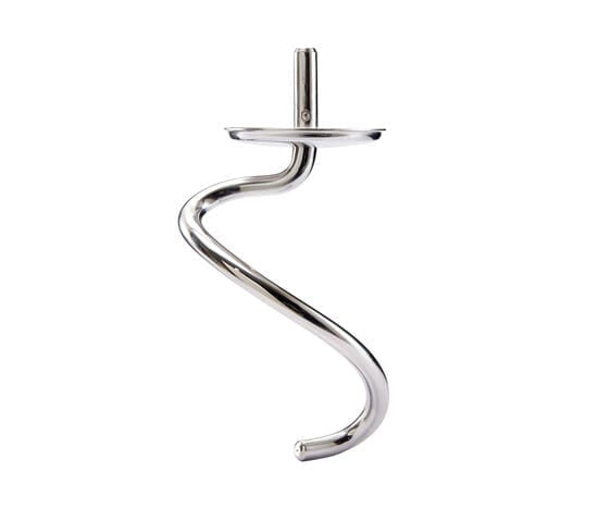 Kenwood Teighaken KW716547 – 9,5 × 8,0 × 17,6 cm – für Chef Elite, Chef Titanium – Edelstahl, Silber
