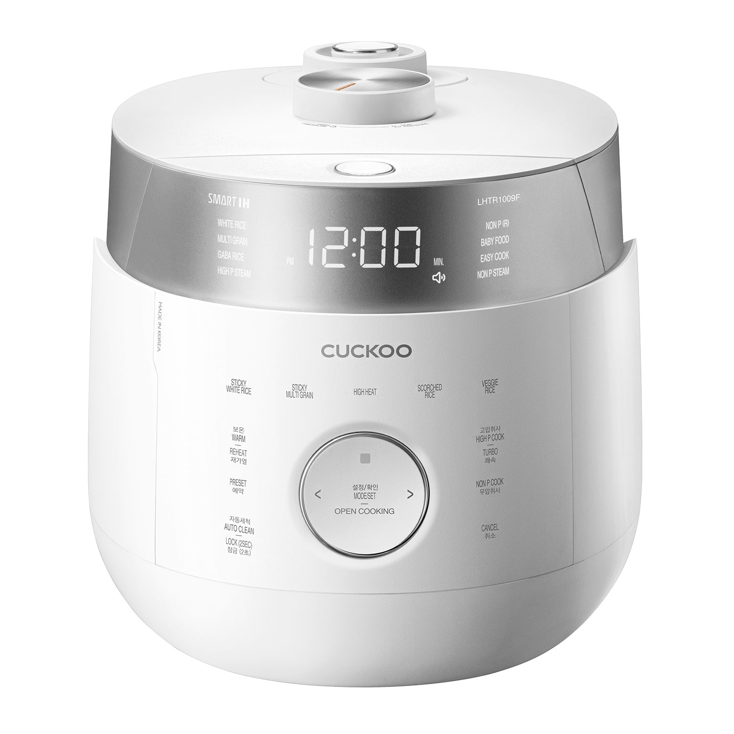 Cuckoo Reiskocher CRP-LHTR1009F – 1,8 l, 1305 W – weiss/edelstahl