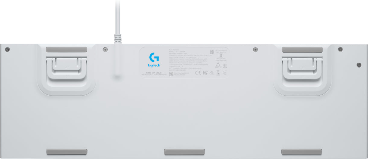 Logitech G G815 – Gaming-Tastatur – Mechanisch, RGB – USB-A kabelgebunden – QWERTY (Nordisch) – Weiss