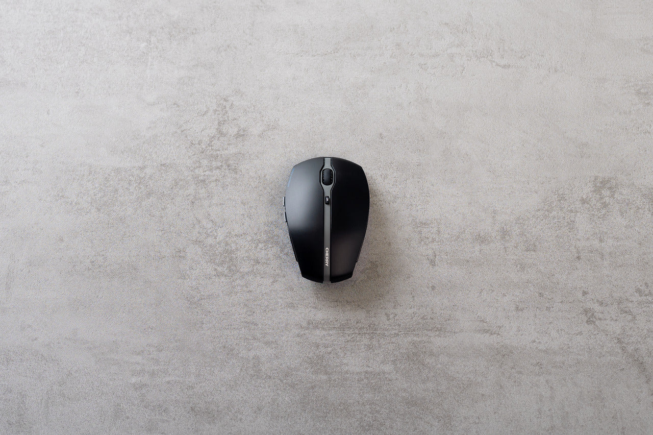 CHERRY Gentix BT Gaming-Maus – kabellos, Bluetooth, 2'000 dpi, 7 Tasten, beidhändig, schwarz