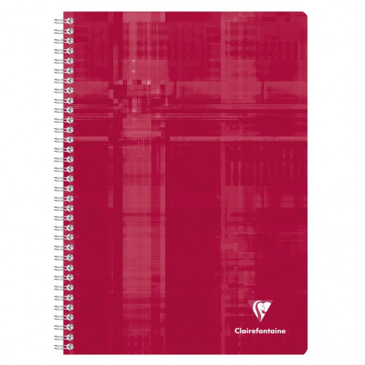 Clairefontaine Spiralbuch – A4 – liniert – 180 Blatt – 90 g/m² – Hardcover, Spiralbindung, mehrfarbig, PEFC