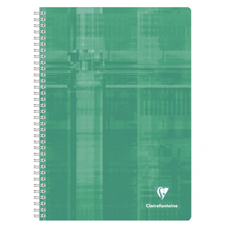 Clairefontaine Spiralheft A4, kariert, Spiralbindung, Karton, 90 Blatt, 90 g/m² – sortiert