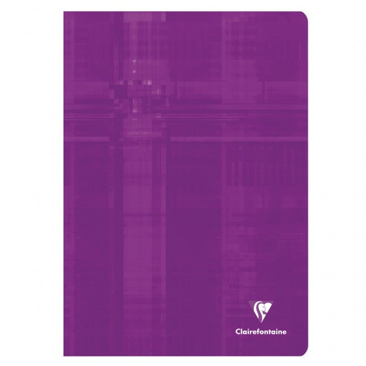 Clairefontaine Notizheft, A4, kariert 5 mm, Klammerheftung, Karton, 96 Seiten, 90 g/m² – sortiert