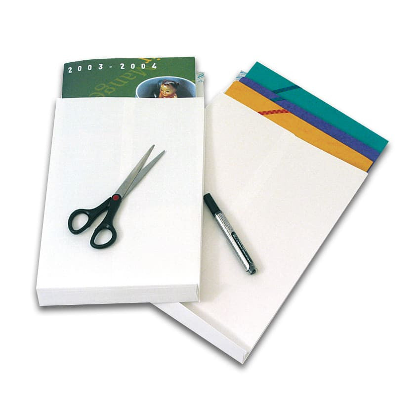GPV France GPV Seitenfaltentasche – 260 × 330 × 30 mm, ohne Fenster, selbstklebend, Papier, weiss – 250 Stk.