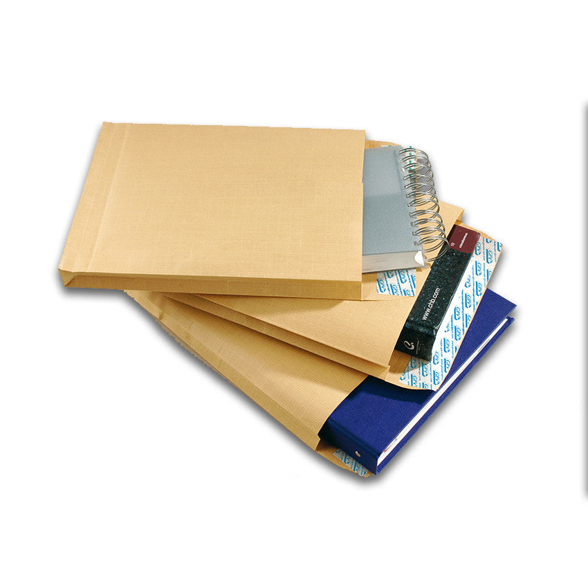 GPV France GPV Seitenfaltentasche – 260 × 330 × 30 mm, ohne Fenster, selbstklebend, Papier, braun – 250 Stk.