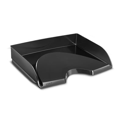 CepPro GreenSpirit – Briefkorb für Briefe, quer, Polystyrol (PS), schwarz, 341 × 65,4 × 265 mm