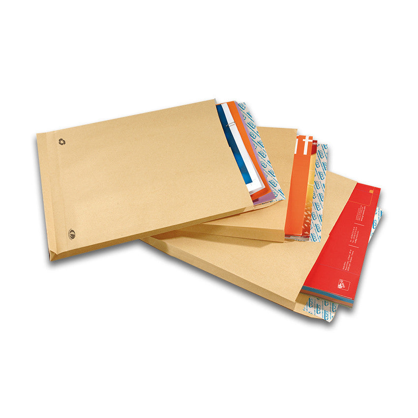 GPV France GPV Faltenversandtasche – 260 × 330 mm, 30 mm, ohne Fenster, selbstklebend, Papier, braun – 250 Stk.
