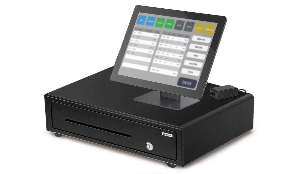 Safescan UC-100 – Kassenschubladen-Trigger, RJ-12/USB, 68 × 44 × 25 mm, Schwarz, für Safescan Kassenschubladen