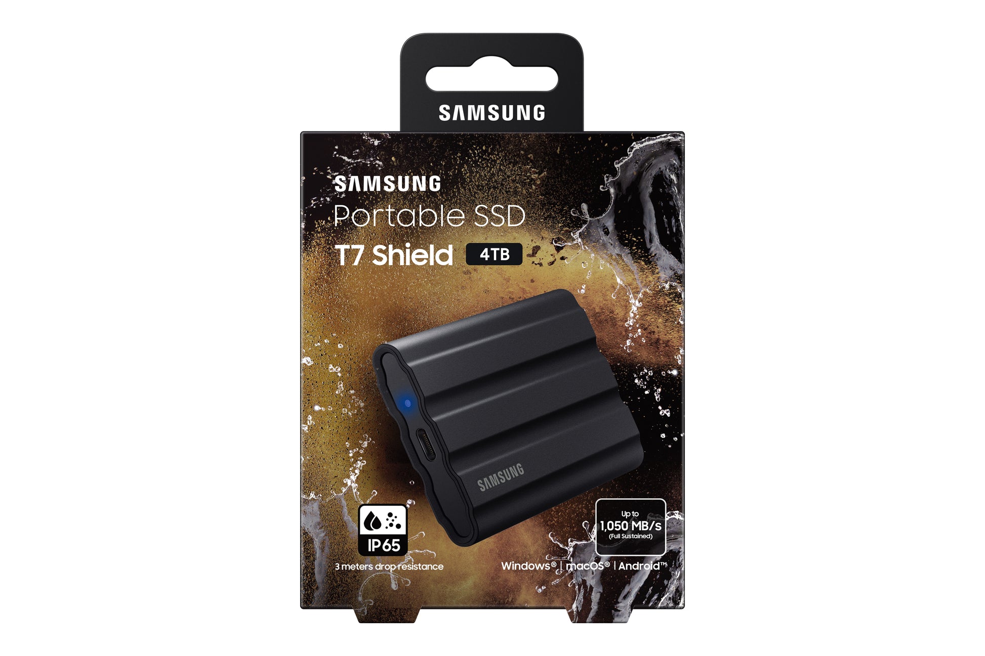 Samsung T7 Shield MU-PE4T0S Speichergerät – 4 TB, USB 3.2 Gen 2, Passwortschutz