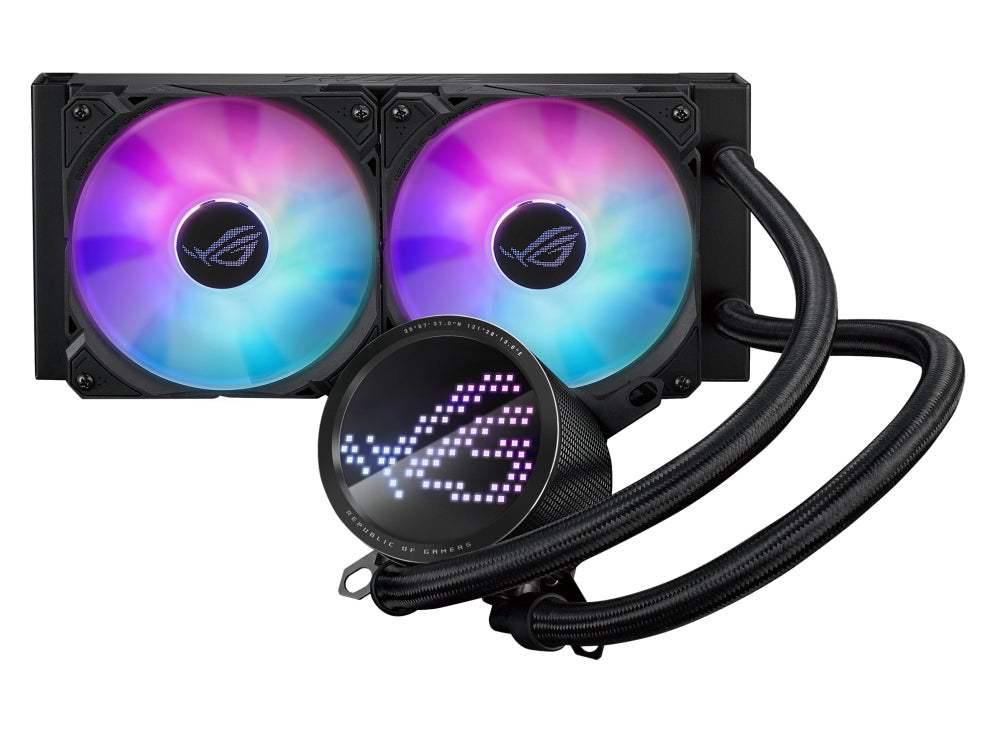 ASUS ROG RYUO III 240 ARGB – AIO Flüssigkeitskühler – 240 mm, 2×120 mm, 2200 U/min, für AM4, AM5, LGA 1700 und andere