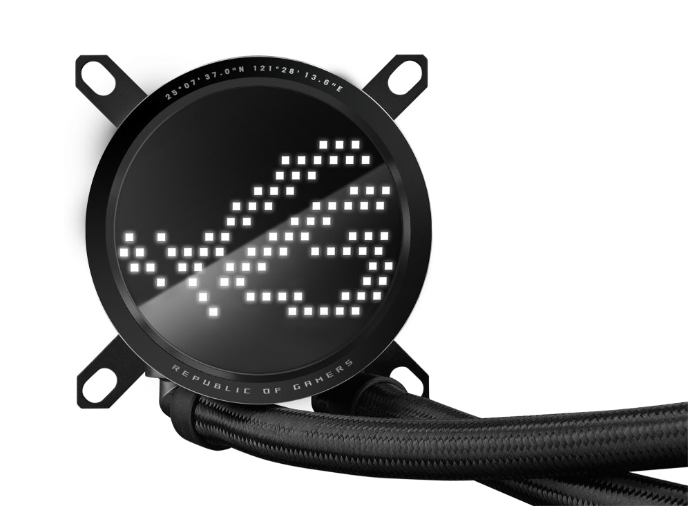ASUS ROG RYUO III 240 ARGB – AIO Flüssigkeitskühler – 240 mm, 2×120 mm, 2200 U/min, für AM4, AM5, LGA 1700 und andere