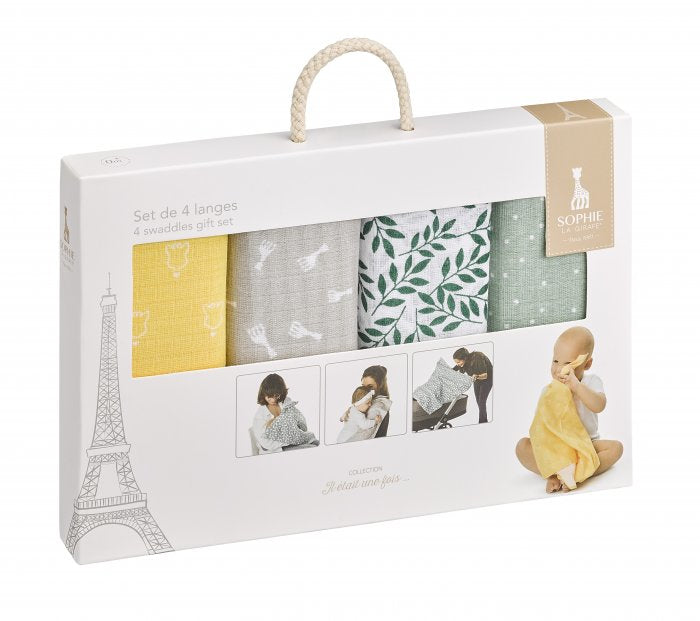 Sophie la girafe Wohndecke – Bio-Baumwolle, Mehrfarbig – 70 × 70 cm