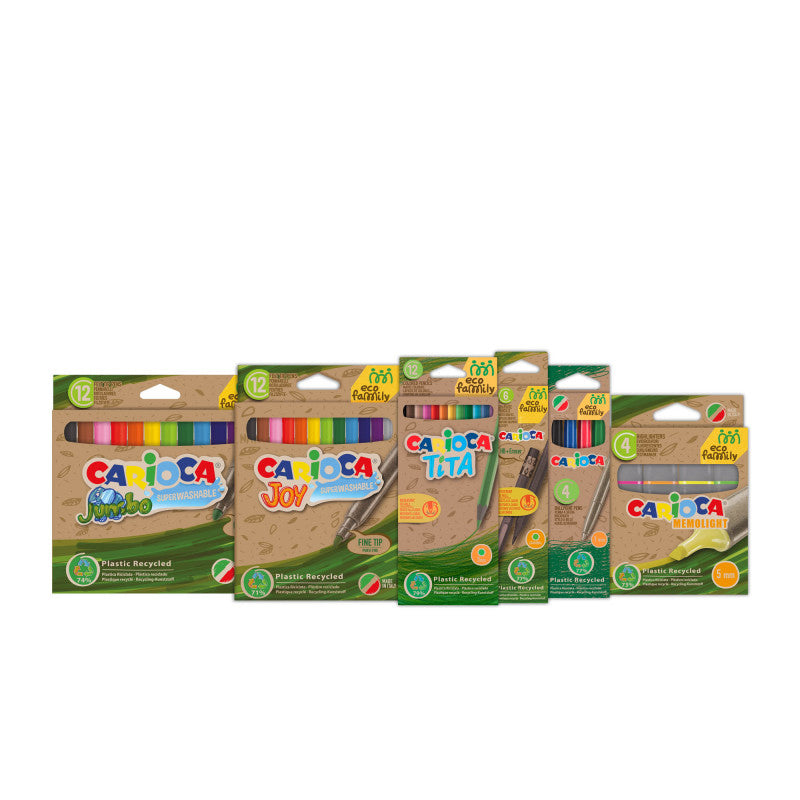 Carioca Set Family Eco Colour – Allgemeines Bastelset – 50-teilig – Mehrfarbig