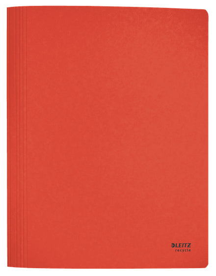 Leitz Schnellhefter für A4, Kunststoff (recycelt), rot – bis 250 Blatt – 10 Stk