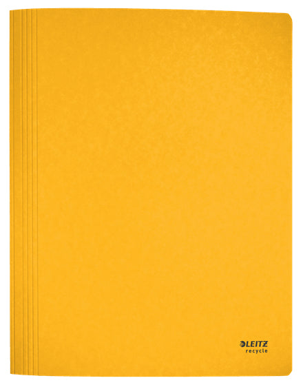 Leitz Schnellhefter für A4, Kunststoff (rezykliert), gelb – bis 250 Blatt – 10 Stk