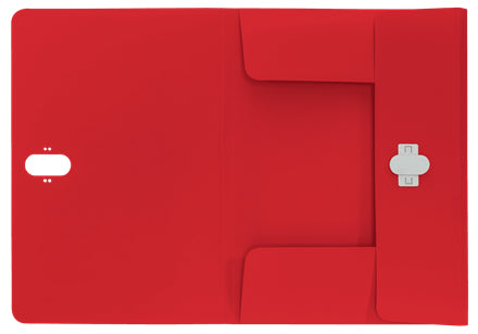Leitz Dokumentenmappe Recycle A4 – 3 Klappen, Kunststoff, Rot, bis 150 Blatt