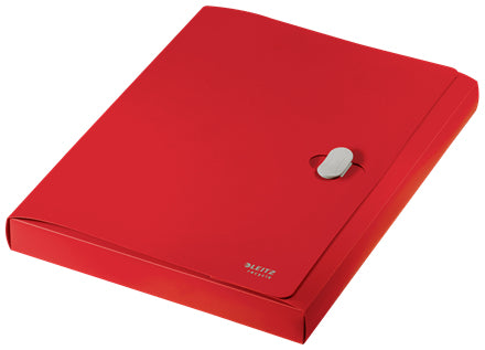 Leitz Dokumentenmappe A4 – Kunststoff, Rot, bis 250 Blatt
