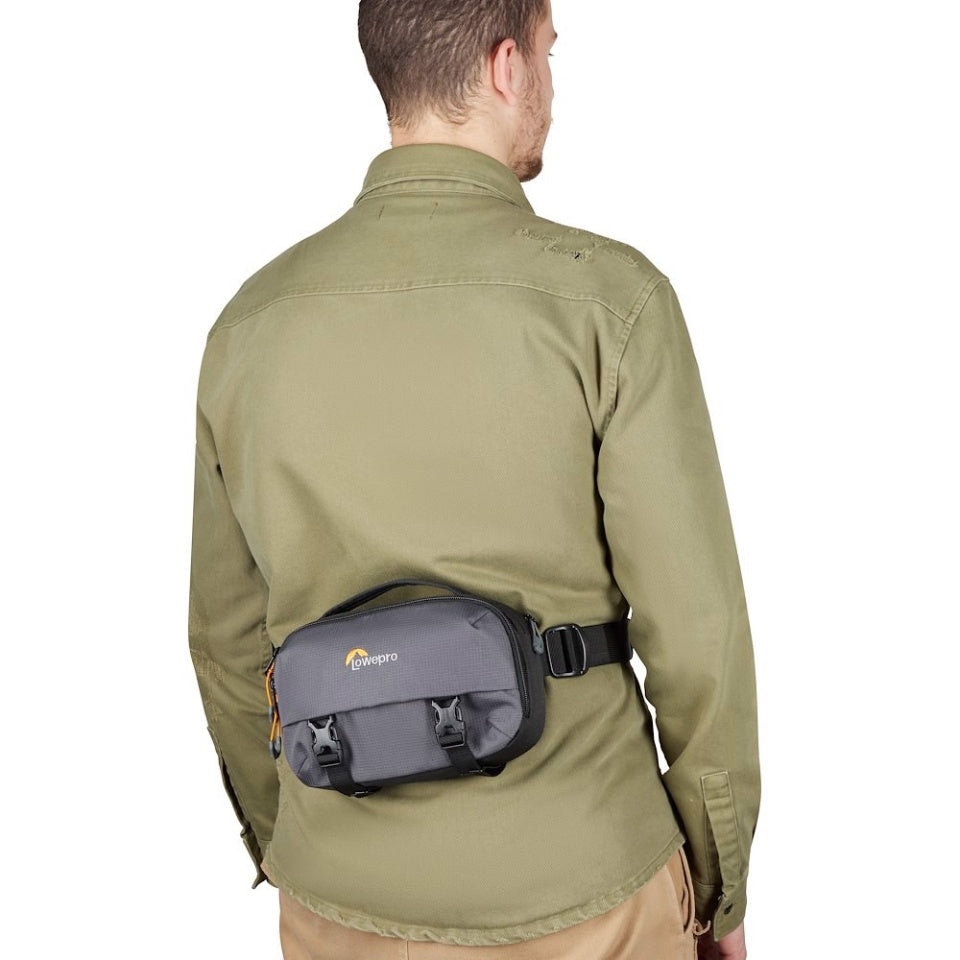 Lowepro Trekker Lite HP 100 Fototasche – Polyester – Grau – Innenmaße 230 × 80 × 150 mm