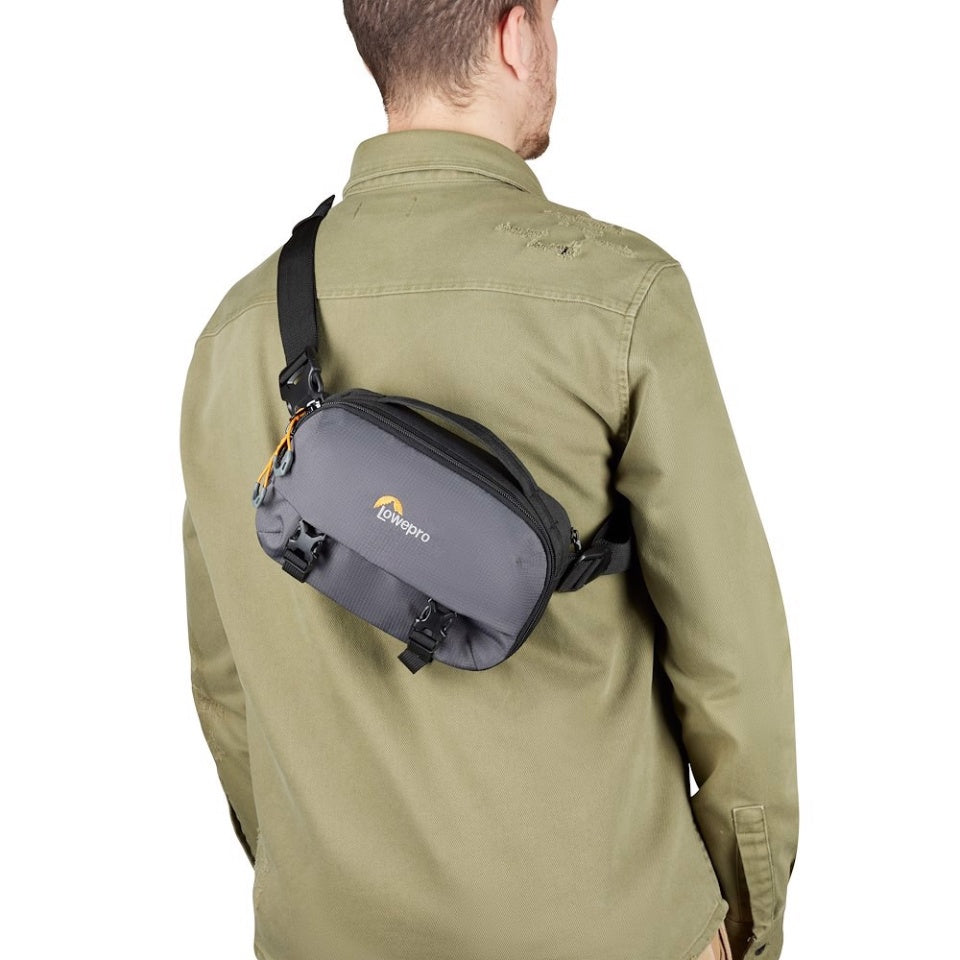 Lowepro Trekker Lite HP 100 Fototasche – Polyester – Grau – Innenmaße 230 × 80 × 150 mm