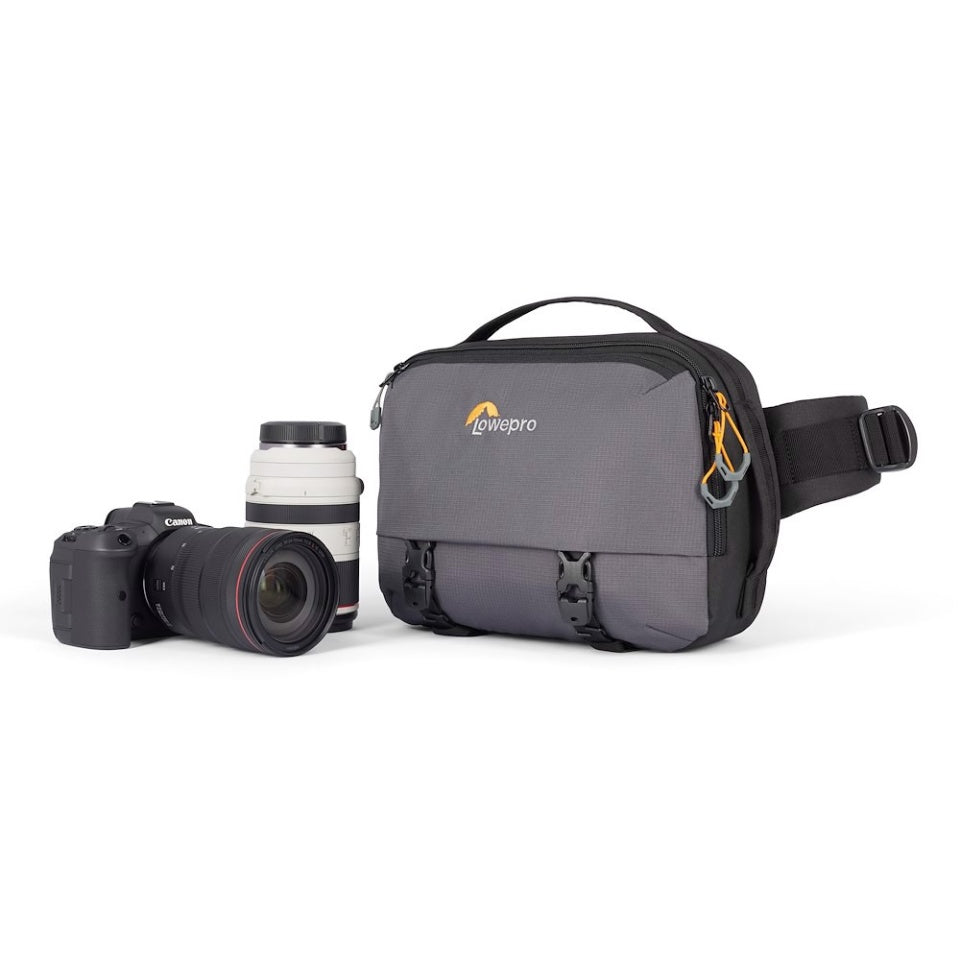 Lowepro Trekker Lite SLX 120 Fototasche – 6,5 l, Platz für 2 Objektive – für Kompakt- und Systemkameras – Grau