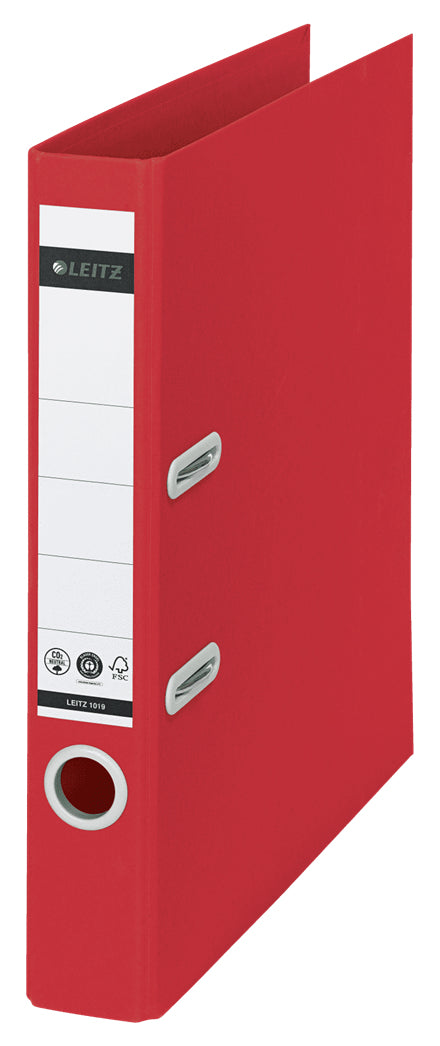 Leitz 180° Recycle Ringbuch – 2-Ring – für A4 – Rückenbreite 5,5 cm – Rot