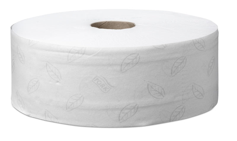 Tork Advanced Toilettenpapier Jumbo – 2-lagig, Rollenlänge 380 m, 1900 Blatt/Rolle – für Tork T1 – 6 Rollen