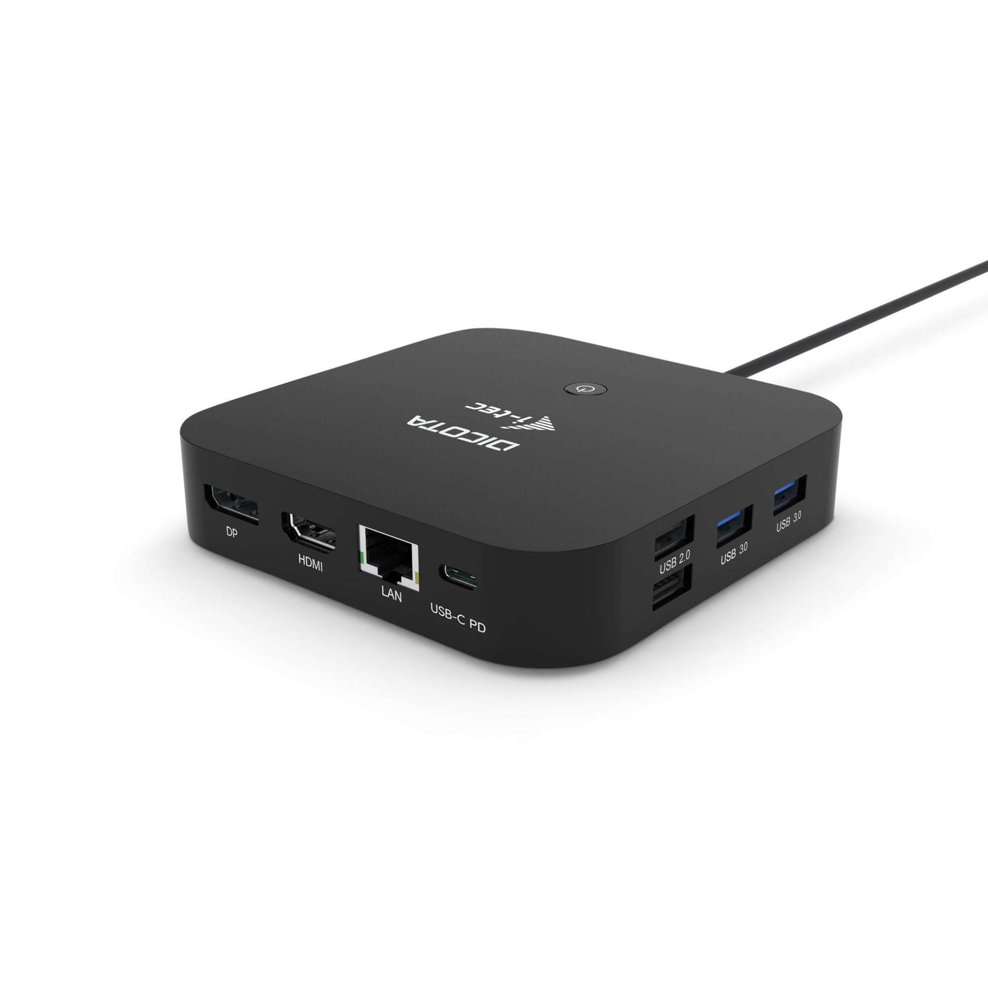 DICOTA D31949 Dockingstation – USB-C, 1× DP, 1× HDMI, 2× USB-A, 1× USB-C, 100 W PD, für Windows/Mac/Linux