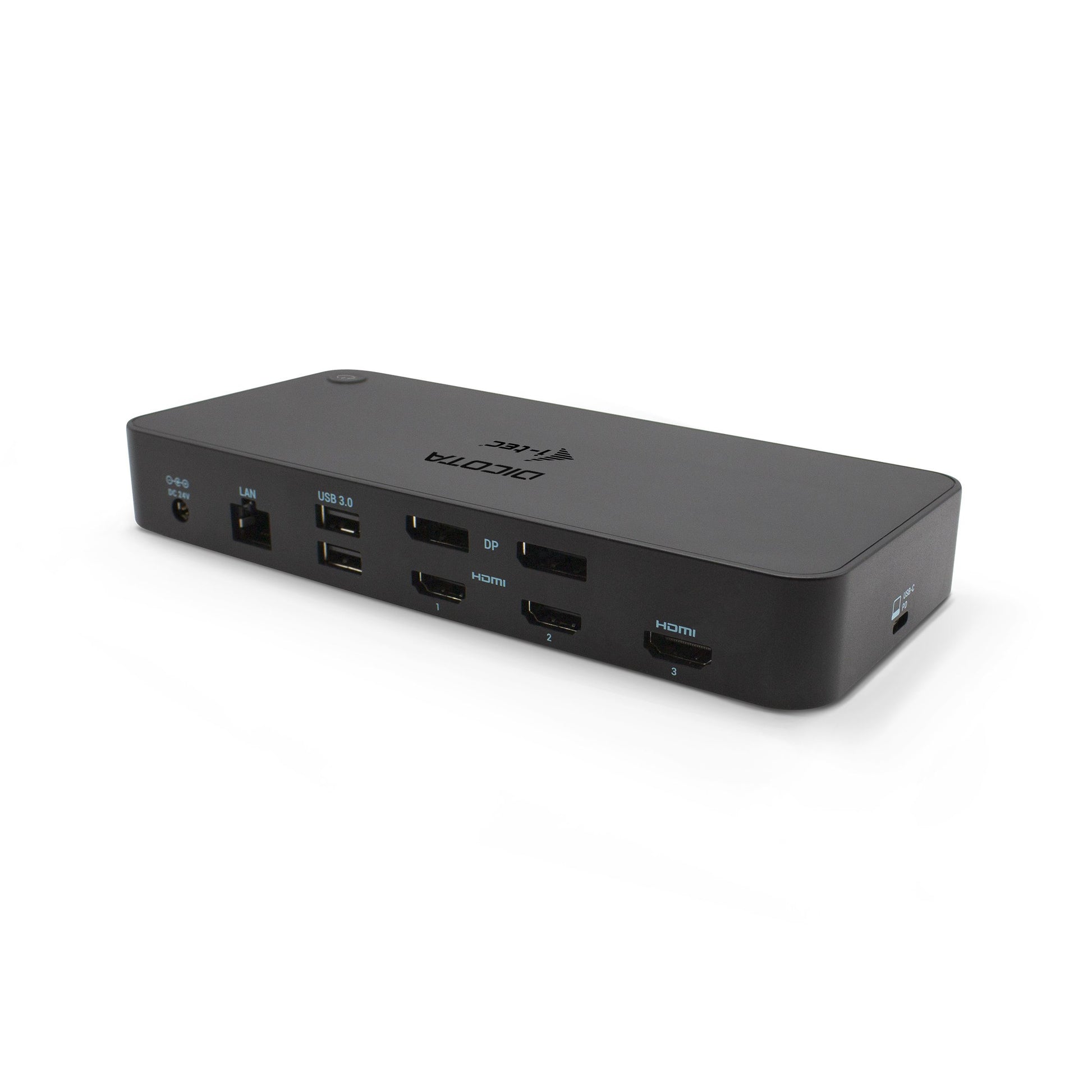 DICOTA D31951-CH Dockingstation – USB-C, 2× DP, 3× HDMI, 1× USB-A, 2× USB-C, 100 W PD, GbE, 3,5 mm Audio