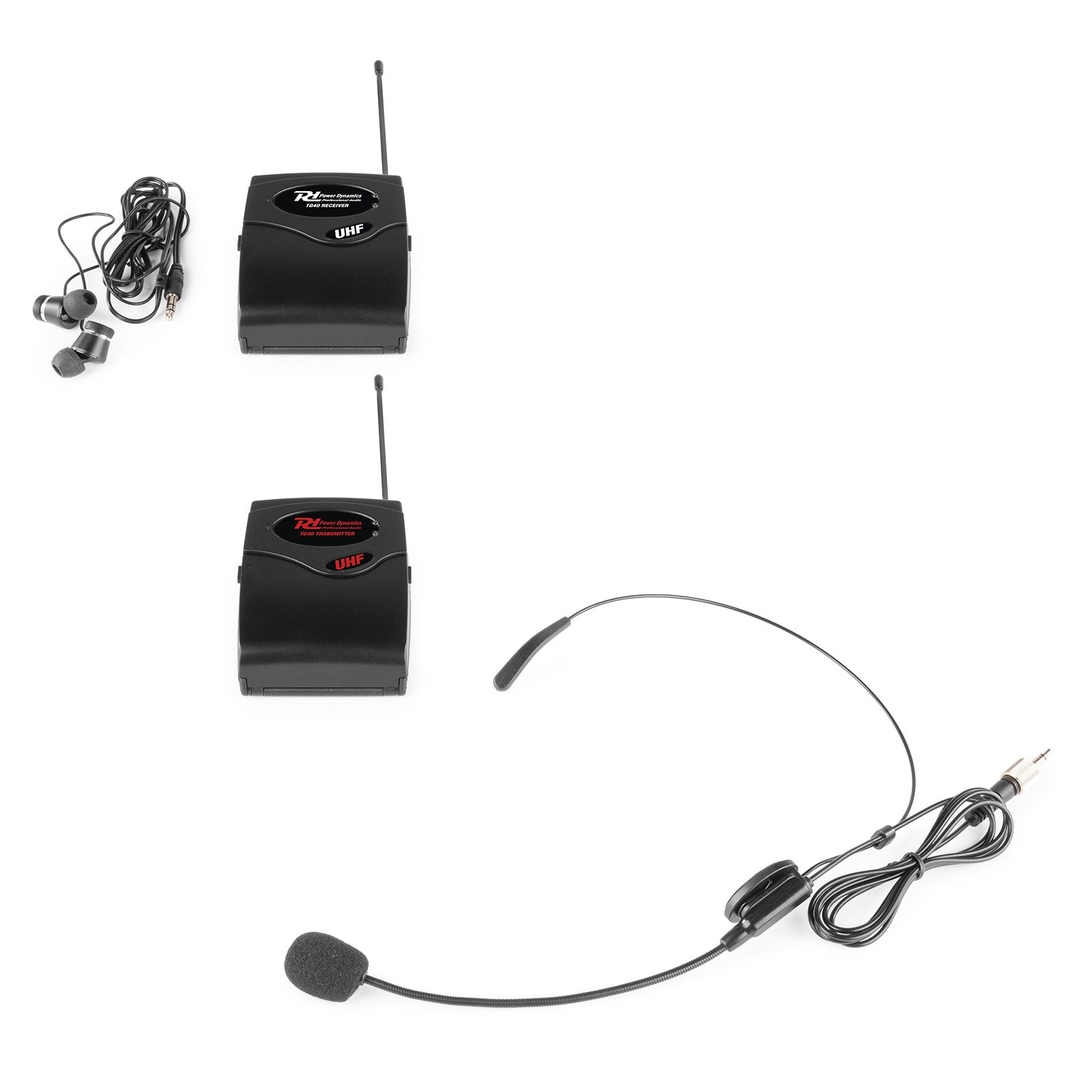 Power Dynamics TG40T Headsetmikrofon – 3,5 mm Klinke, Kabellos, 50 m, 50–18'000 Hz
