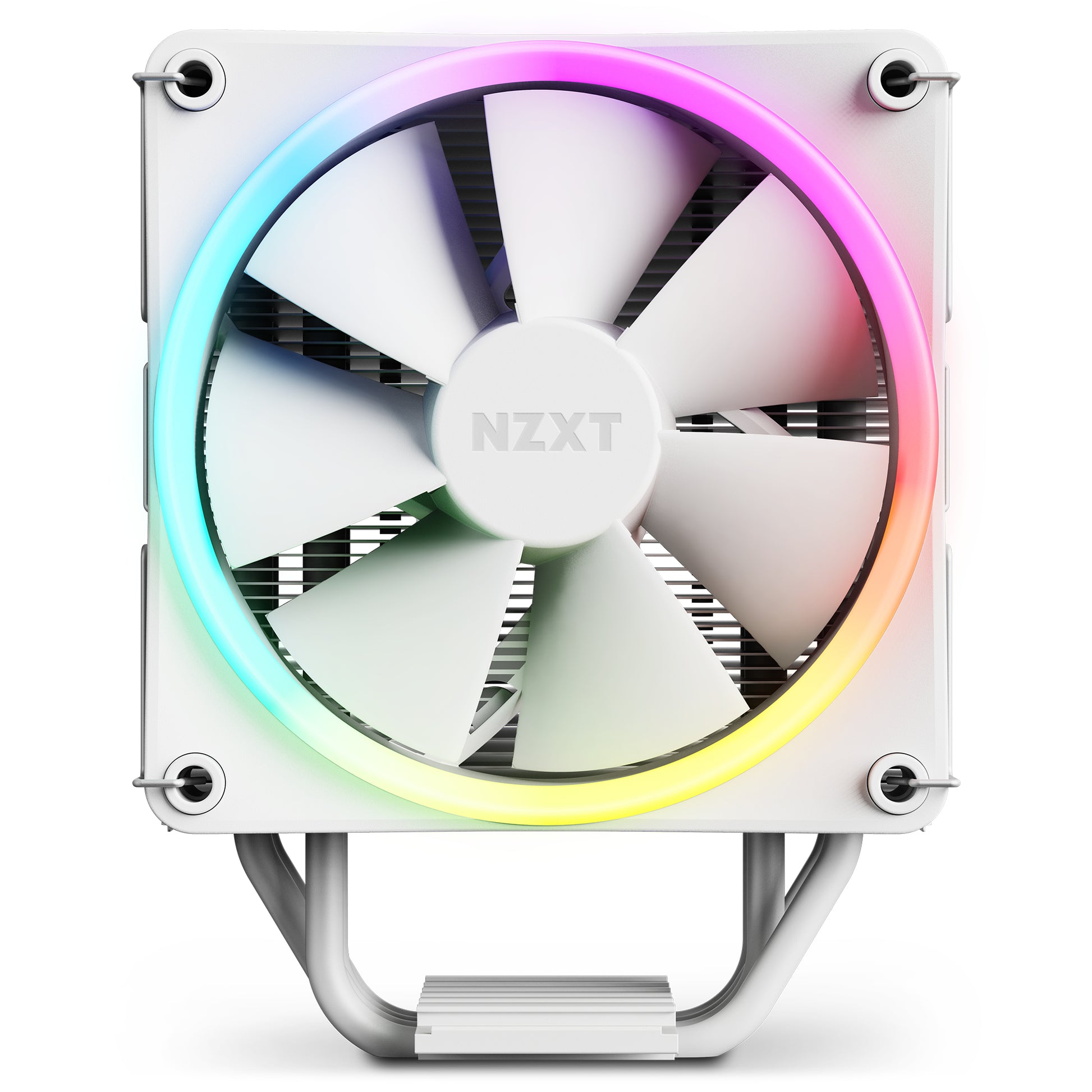 NZXT T120 RGB (RC-TR120-W1) – CPU-Kühler – 120 mm, 500–1800 U/min, RGB, Montageset, Weiss