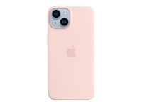 Apple Backcover – für Apple iPhone 14, MagSafe, Silikon+Mikrofaser, Kalkrosa