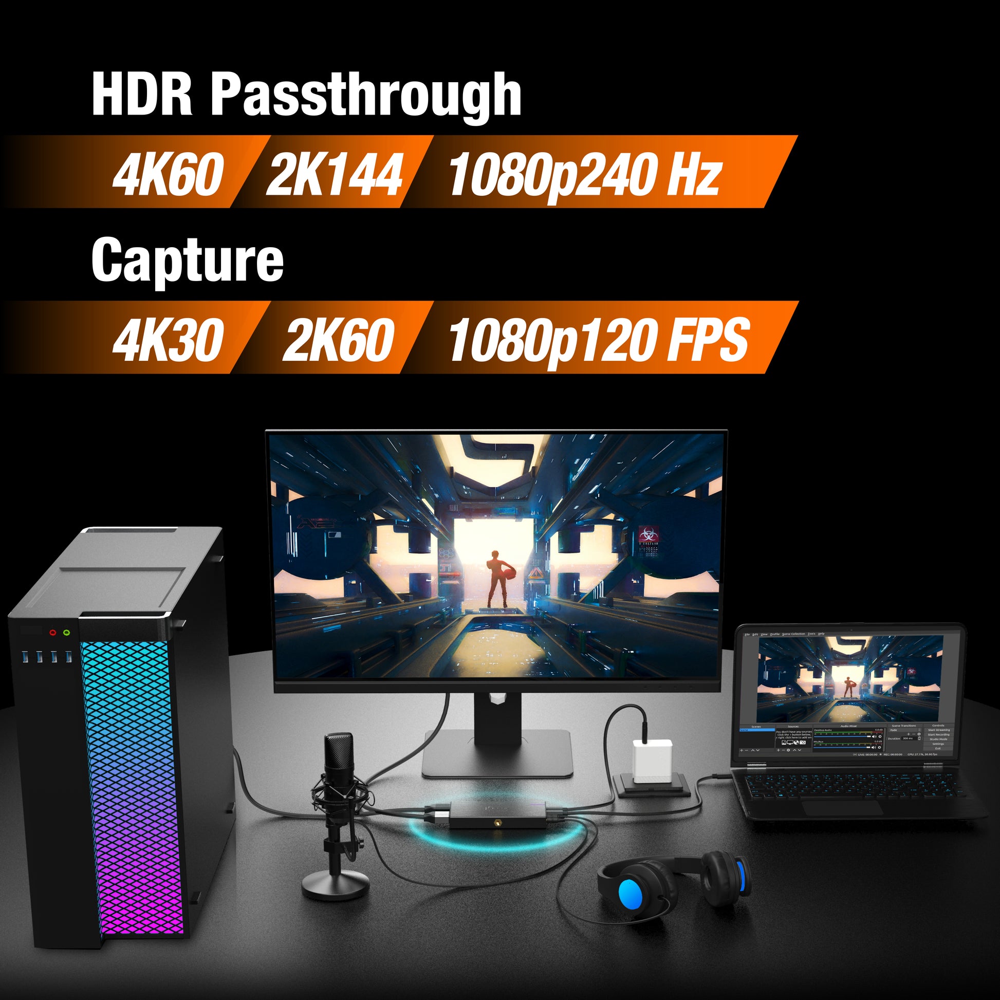 j5create Game Capture Station – HDMI-Capture, 4K