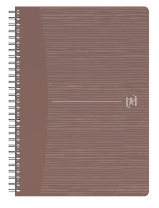 Oxford Mein RecUP Spiralbuch – A4 – kariert 5 mm – 90 Blatt – 90 g/m² – Doppelspirale, naturfarben, PEFC