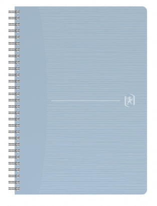 Oxford Spiralbuch – A4 – kariert – 90 Blatt – Doppelspirale, CupCycling-Cover, mehrfarbig, PEFC – 6 Stück