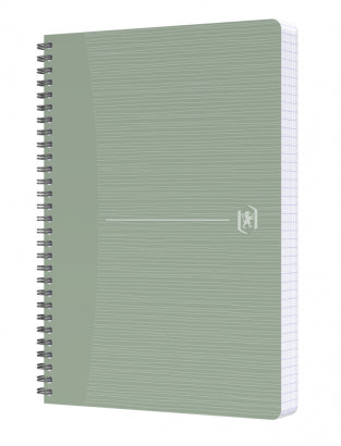Oxford Spiralbuch – A4 – kariert – 90 Blatt – Doppelspirale, CupCycling-Cover, mehrfarbig, PEFC – 6 Stück
