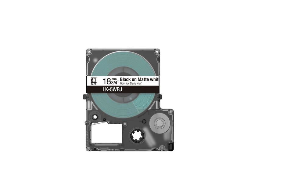 Epson Mattes Etikettenband – LK-5WBJ, 18 mm × 8 m, LabelWorks kompatibel