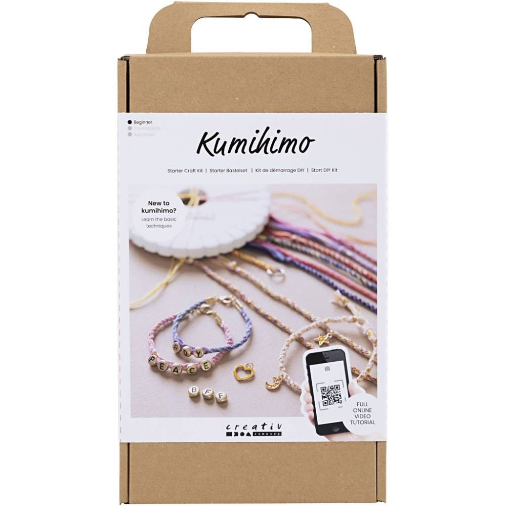 Creativ Company Starter Kumihimo – Bastelset – Mehrfarbig – ab 8 Jahren