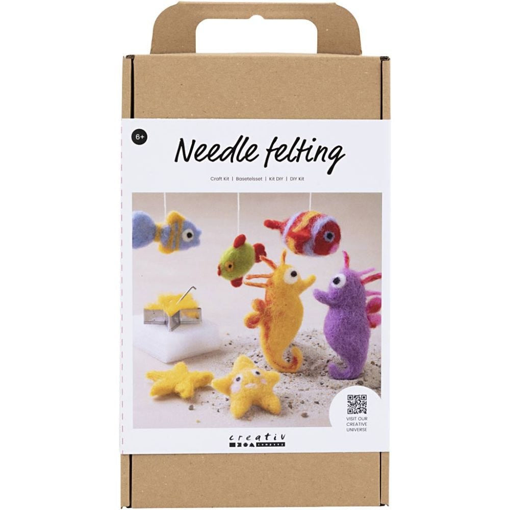 Creativ Company Bastelset Nadelfilzen – ab 6 Jahren – mit Filz & Wolle