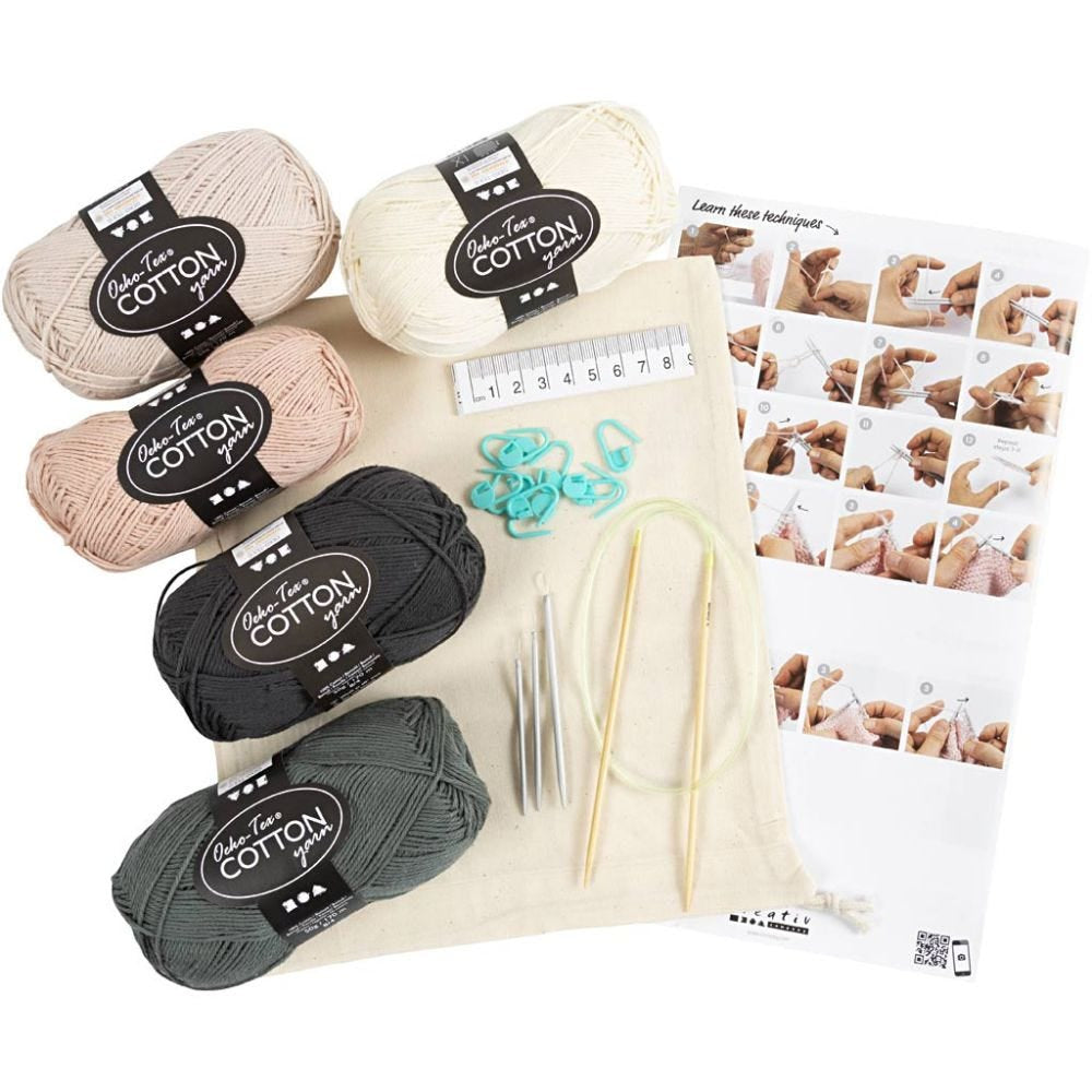 Creativ Company Starter Strickset – Grau