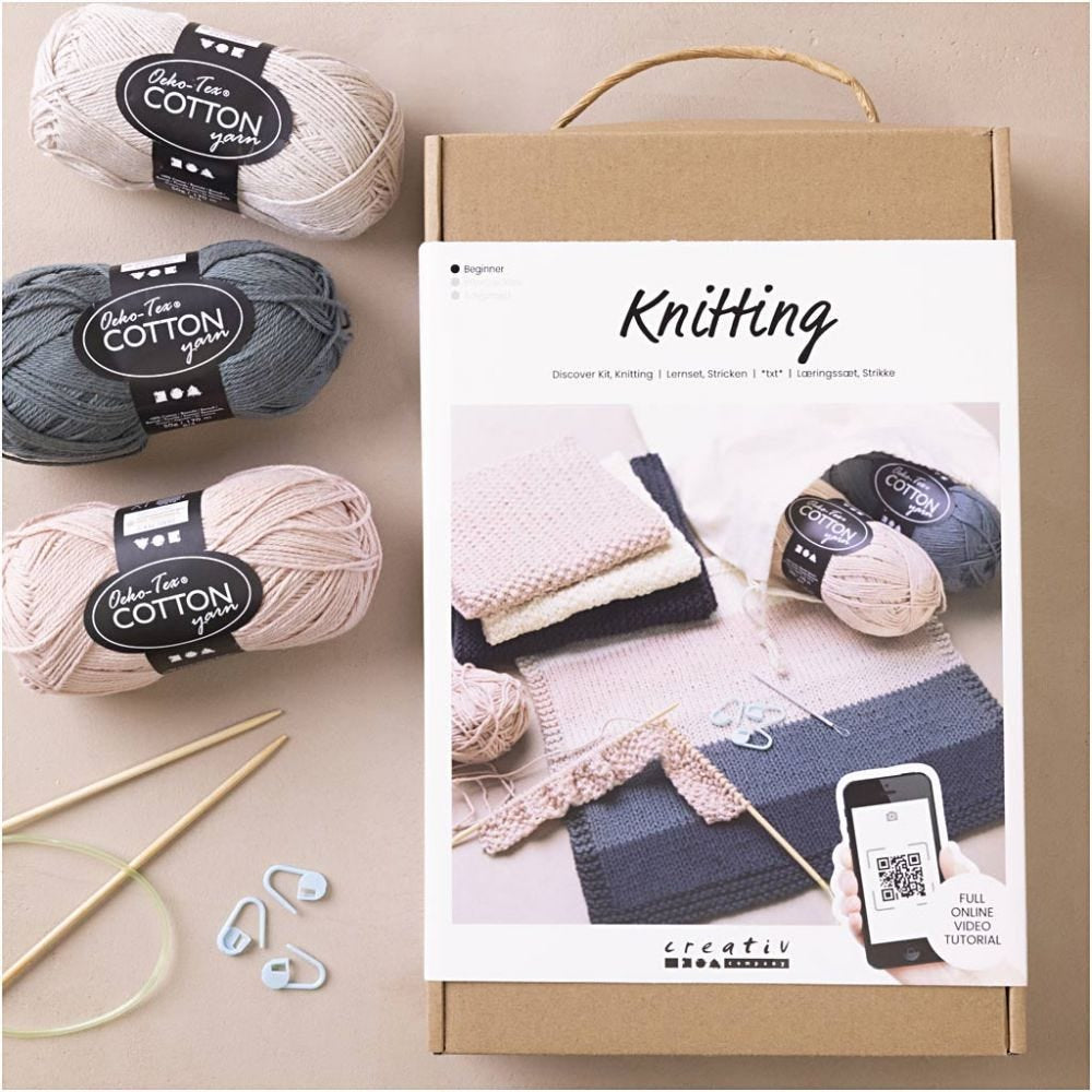 Creativ Company Starter Strickset – Grau